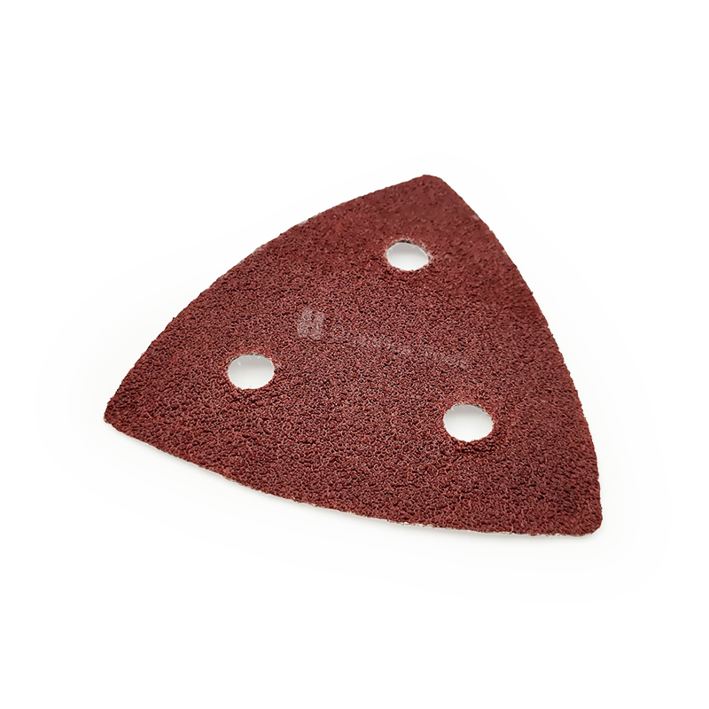 80*80mm 내마모성 목재 연마 삼각형 사포